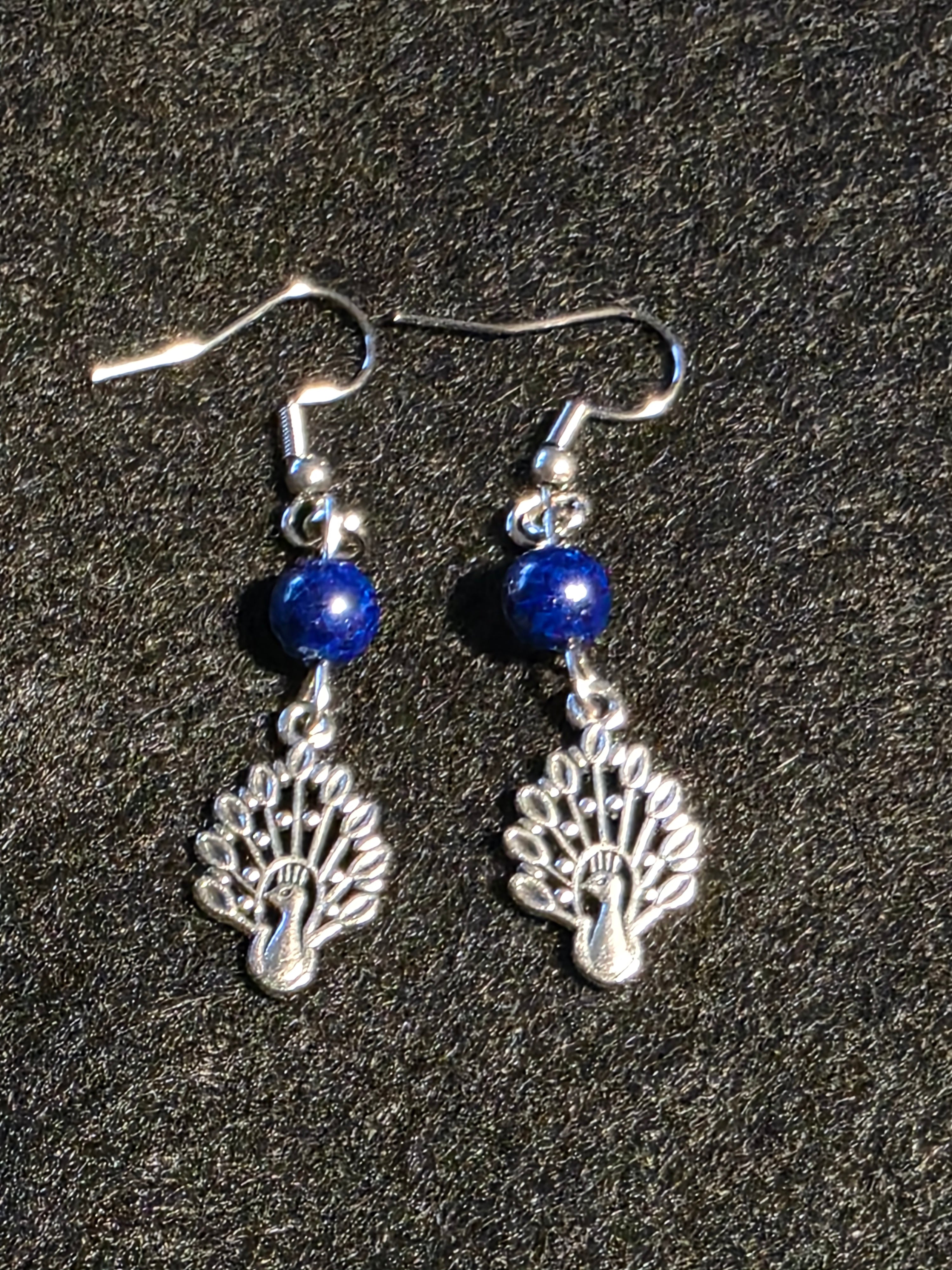 Handcrafted Peacock Earrings