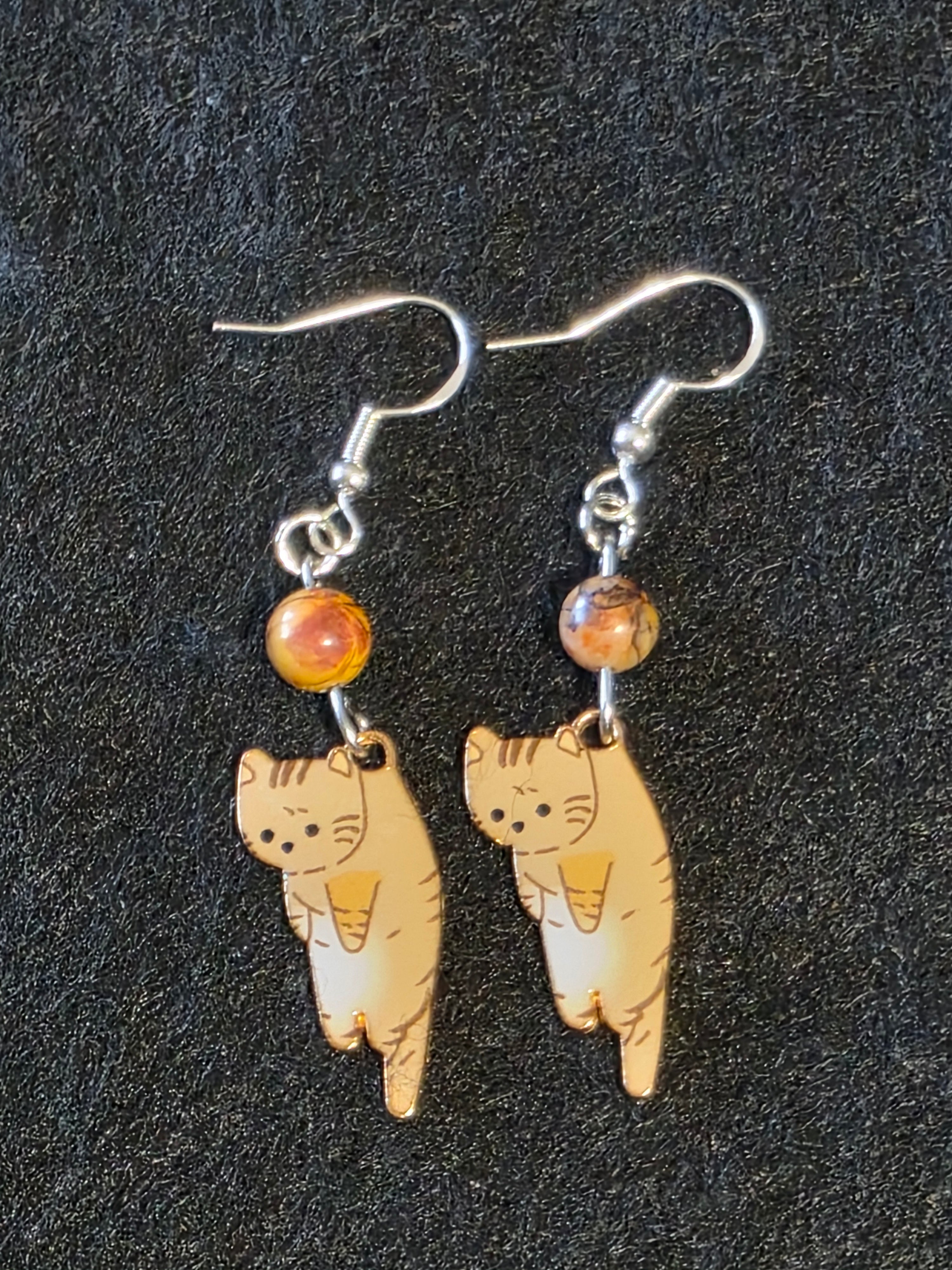 Handcrafted Kitty Cat Earrings