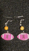 Handcrafted Breast Cancer Awareness Earrings