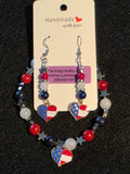 Handcrafted 4th of July Jewelry Set